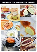 Offre Spéciale UFO burger Contact Conduction Gelato Panini Ice Cream Sandwich Plaque Chauffante Grill Presse UFO Burger Gaufrier