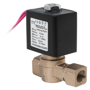 Vanne solénoïde haute pression COVNA HK02 DN8, vanne solénoïde micro-air 12V DC 1/4 pouce en acier inoxydable, normalement fermée - Product Image 6