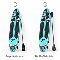 Ensemble de planches de SUP tout-en-un pour débutants, sac étanche pour téléphone, capacité de charge de 400 kg, durable pour les eaux intérieures, océaniques et la plage
