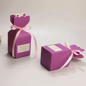 Túi Hộp Kẹo Quà Tặng Bằng Bìa Cứng Nhiều Màu Hộp Quà Tặng Quà Tặng Đám Cưới Bằng Giấy Thủ Công Mới Hộp Bánh Quy Tiệc Sinh Nhật Cho Trẻ Em Có Ruy Băng - Product Image 6