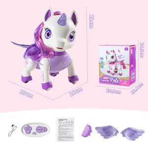 Unicornio de Juguete con Control Remoto, Control <span class=keywords><strong>por</strong></span> Gestos, Sensor de Gravedad, Control <span class=keywords><strong>por</strong></span> Aplicación, para Interiores y Exteriores, Compañero para Niños - Product Image 6
