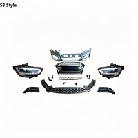 Kit carrosserie de pare-chocs avant style RS3 avec calandre nid d'abeille et phares pour Audi A3 S3 8V 2013-2016 (modèles 13-16)