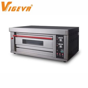 Four à sole commercial à gaz Vigevr, four de boulangerie multi-niveaux (1/2/3 niveaux) avec chauffage au gaz pour le pain et la pizza - Product Image 1