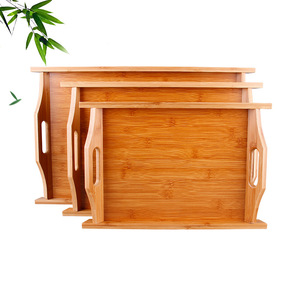 Youju Rectangular Bamboo <b>Tea</b> <b>Tray</b> Double Handle For Home Hotel Restaurant Serving <b>Trays</b> - Product Image 3