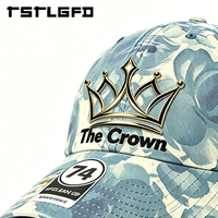 Gorras Deportivas Personalizadas con Logotipo, 6 Paneles, Diseño Floral, Estilo Vintage, Lona Estampada, para las Cuatro Estaciones, Venta al Por Mayor