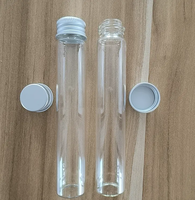 Récipients hermétiques de cylindre de bouteille de capsules de stockage de flacons en verre de Borosilicate d'usine avec les couvercles en aluminium de vis