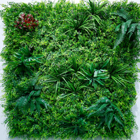 Panneau mural vert pour décoration intérieure et extérieure, herbe artificielle, jardin vertical, imperméable, résistant aux UV, 100% matériau PE