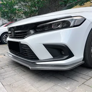 For 11th 2021+ 4-<b>Door</b> Car Front Bumper Lip Diffuser Lower <b>Protector</b> Cover Body Kit Exterior Accessories - Product Image 5