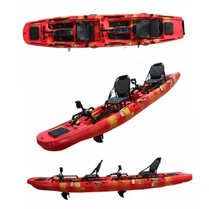 Vicking Pedal Kayak modüler ayrılabilir 2 kişi 3 bölüm yetişkinler ve gençlik için Motor Lldpe ile balıkçılık için ömür boyu Kayak