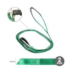 Correa Plana Doble para Transporte de 2,000 Kg. 2 Metros Verde - Product Image 3
