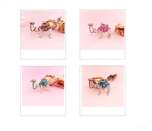 พวงกุญแจโลหะรูปอูฐประดับเพชรแข็ง งานฝีมือของขวัญที่ระลึกการท่องเที่ยวแนววัฒนธรรมชนเผ่า ถนนไหมใหม่ - Product Image 5