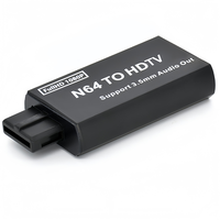 Convertisseur N64 vers HDMI HD TV 1080P pour console de jeu Adaptateur NGC vers HDTV AV pour Nintendo 64 Adaptateur audio vidéo HD 1080P NTSC/PAL