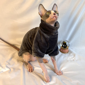 Vêtements pour <span class=keywords><strong>chat</strong></span> sans poils pour l'automne et l'hiver, vêtements épais pour <span class=keywords><strong>chat</strong></span> <span class=keywords><strong>sphinx</strong></span>, fourrure de vison allemande, chauds et confortables - Product Image 6