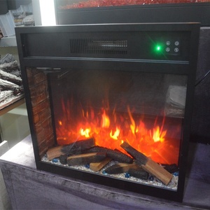 Muebles modernos de lujo para sala de estar, <span class=keywords><strong>chimenea</strong></span> eléctrica de simulación con incrustaciones de plata personalizada, Control remoto, construcción de acero LED, nuevo - Product Image 1