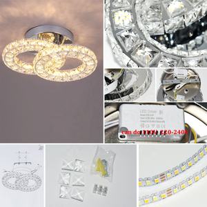 美国仓库工厂定制发光二极管灯豪华吊灯水晶吊灯家居装饰吊灯照明 - Product Image 2