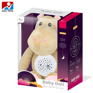 Trẻ em sang trọng an ủi búp bê hippopotamuses âm nhạc chiếu sáng và làm dịu giấc ngủ sản phẩm em bé - Product Image 5