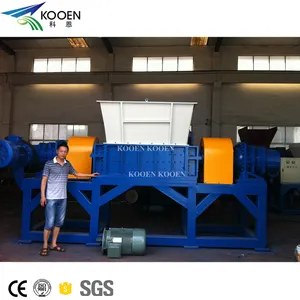 KOOEN-máquina trituradora de película laminada de fibra PET PE PP, trituradora de eje único con gran capacidad