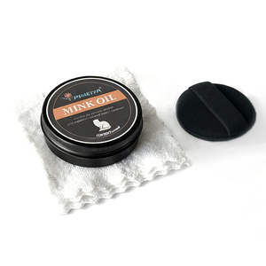 Baume pour cuir à l'huile de vison 100 ml, crème pour cuir, adoucit, protège, restaure le cuir, applicable aux chaussures, sacs et ceintures - Product Image 1
