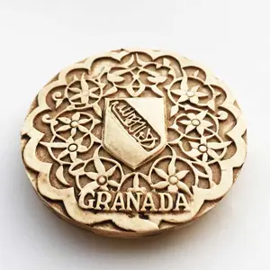 Carved 3d refrigerator magnets at the Alhambra Palace, Granada World Heritage, Spain