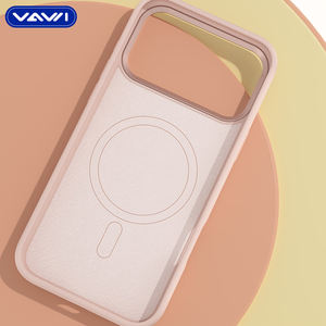 Coque de téléphone en silicone liquide VAWI S038 avec motif ondulé pour iPhone 17 16 15 Pro Max, antichoc, magnétique, en silicone - Product Image 3