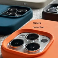 Apple iPhone 15 14 13 12 Pro Max için Logolu Darbeye Dayanıklı Yumuşak TPU Silikon Cep Telefonu Kılıfı