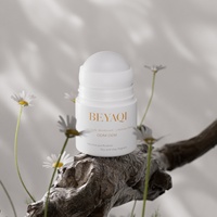 Emballage cosmétique, flacon de déodorant à bille cylindrique, personnalisable, 50 ml, flacon en PP écologique