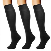 Chaussettes de compression colorées et respirantes, hauteur genou, avec soutien de compression, chaussettes de sport rayées décontractées pour hommes et femmes