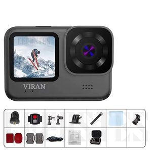 Cámara de Acción <span class=keywords><strong>4K</strong></span> 60FPS WiFi Antivibración con Pantalla de Control Remoto, Resistente al Agua, Grabadora Deportiva <span class=keywords><strong>Go</strong></span> Drive <span class=keywords><strong>Pro</strong></span> VIRAN V9 - Product Image 5
