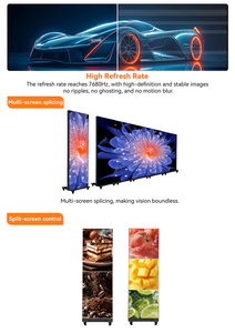 Portable Outdoor LED Poster Display with WIFI/USB Control IP65 Waterproof 500cd Brightness Floor <b>Stand</b> Mount - Product Image 6