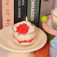 Bougies d'aromathérapie en cire de soja faites à la main, best-seller pour le streaming en direct, en forme d'alien, thème fruits et desserts réalistes, pour créer une ambiance de mariage