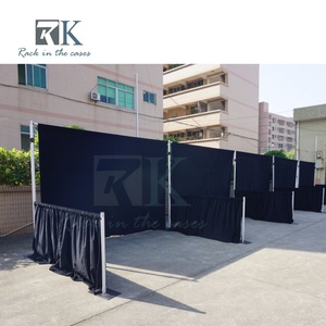 Kit de telón de fondo de alta calidad y fácil instalación con tubos y cortinas para stand de ferias comerciales y decoración de bodas - Product Image 5