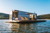 Maison conteneur flottante Maison sur l'eau Maisons flottantes préfabriquées