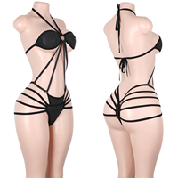 Tenue de danse exotique personnalisée pour adultes, ensemble de vêtements scintillants avec string, porte-jarretelles et combinaison, costumes de scène