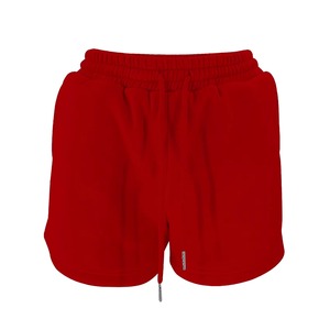Women's <b>Red</b> 2 Piece <b>Hoodie</b> And Shorts Set Casual Loose Fit Solid Color Daily Wear Spring Summer Outfit - Product Image 4