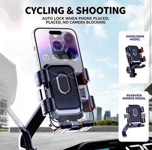 2026 Factory Wholesale New Design Hot Motorcycle Bike Handlebar Cellphone Mount Custom Phone Holder for Bicycle - Product Image 1