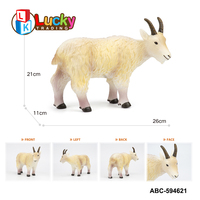 Animal réaliste en plastique doux jouet ferme Animal modèle jouets zèbre vache cochon âne mouton