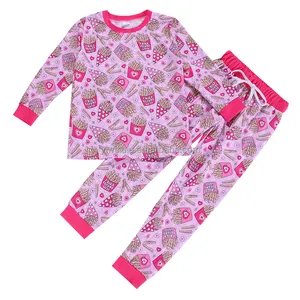 OEM Baby Kid 2 Pieces Long Sleeve Pants Pajamas Sleepwear Children Pajamas Clothes