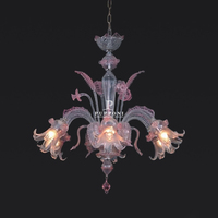 Nouvel arrivage de lampes suspendues violettes modernes et luxueuses en verre de style de Murano