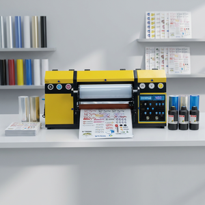 <span class=keywords><strong>A3</strong></span> nouveau double Xp600 têtes d'impression uvdtf Uv dtf rouleau d'autocollant de transfert à rouleau impresora uv imprimante à jet d'encre machine d'impression pour la vente au détail - Product Image 1