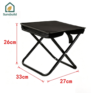 Sunsbuild Ultra Light Foldable Metal Lawn <b>Stool</b> Durable Outdoor Fishing Chair for Camping Picnic & Lawn <b>Garden</b> Eve - Product Image 4