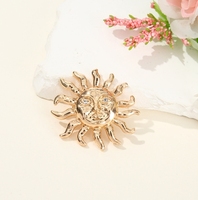 Chine rétro soleil broche soleil dieu broche rétro personnalisé broches costume accessoires en gros broche