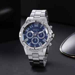 7241 nuovo stile orologi <span class=keywords><strong>uomo</strong></span> <span class=keywords><strong>oro</strong></span> moda uomini Casual in acciaio inossidabile orologi Montre homme - Product Image 4