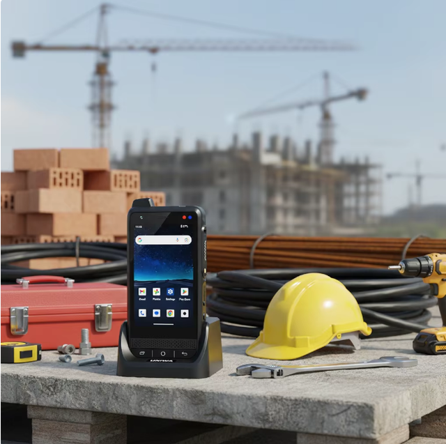 UNIWA F400 4 Inch Screen Octa Core IP65 Waterproof Android 15 Rugged PDA with PoC Walkie Talkie SOS NFC GPS