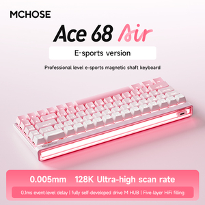 Teclado Mecánico para Juegos MCHOSE <span class=keywords><strong>ACE</strong></span> 68 con Interruptor Magnético, Disparo Rápido, RGB Programable, 8K Hz, Inclinación Ajustable, Plástico - Product Image 1