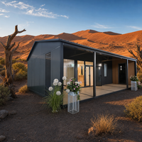 Maison conteneur extensible sur mesure de 30 pieds, norme européenne, à aile unique avec toit-terrasse pour showroom et bureau