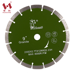 Disque diamanté haute performance 9 pouces (230 mm) pour la découpe de granit dur, béton, grès et maçonnerie - Product Image 3