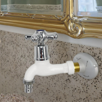 Robinet d'eau multifonctionnel en PPR, nouveau design, poignée ABS, style turc, pour machine à laver, avec noyau de valve en céramique