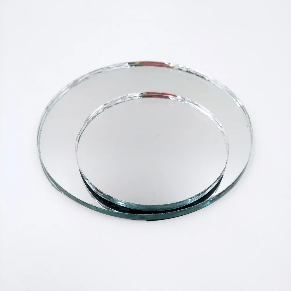 1Mm 1.5Mm 1.8Mm 2Mm Potongan Sendiri Ukuran Putaran Oval Persegi Lembar Kaca Potongan Cermin