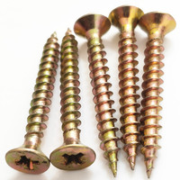 ZHIXIN Usine Offre Spéciale Or Couleur Vis CSK Tête Phillips Vis À Bois Fraisée SS Vis Autotaraudeuse