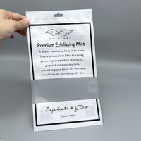Sacs d'emballage Mylar thermoscellables personnalisés en plastique transparent plat pour cosmétiques, T-shirts, sous-vêtements, chaussettes, vêtements, mitaines et gants avec fermeture éclair